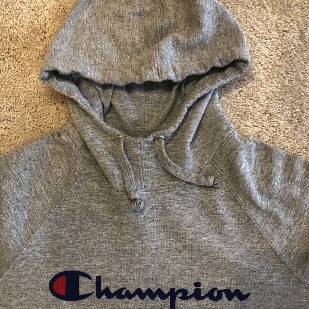 Women's Champion Gray Hoodie Sweatshirt - Picture 5 of 11
